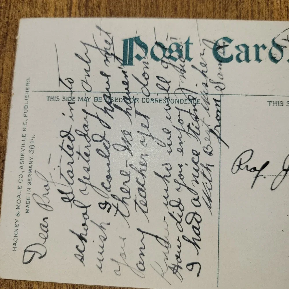 1908 Ivy Gap Craggy Mountain‎ Asheville NC Postcard Land of the Sky 1¢...